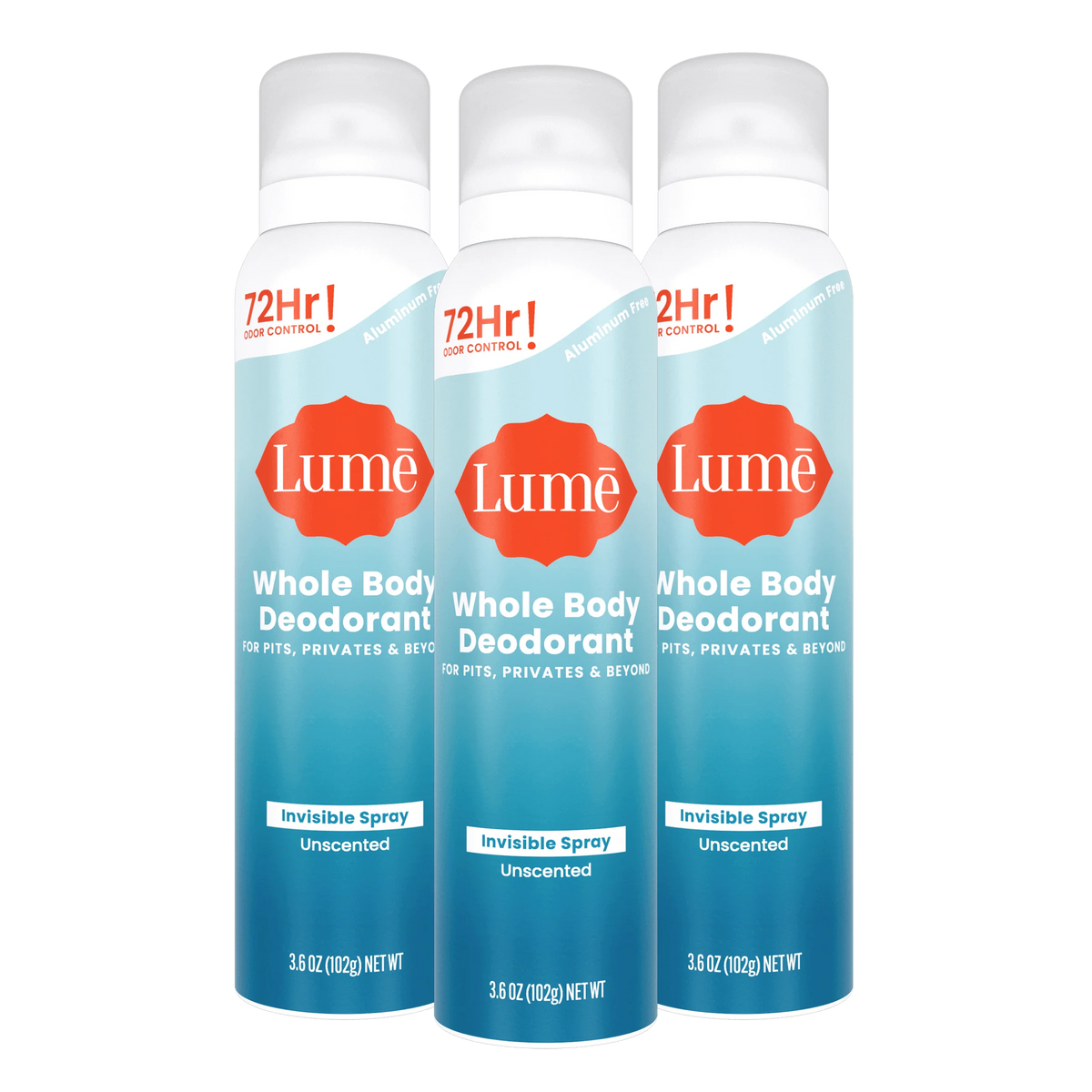 Unscented | Spray Deodorant 3-Pack