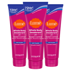 Soft Powder | Cream Deodorant + Sweat Control 3-Pack