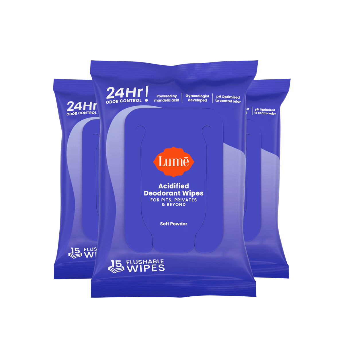 Soft Powder 15ct Wipes | Deodorant Wipes 3-Pack