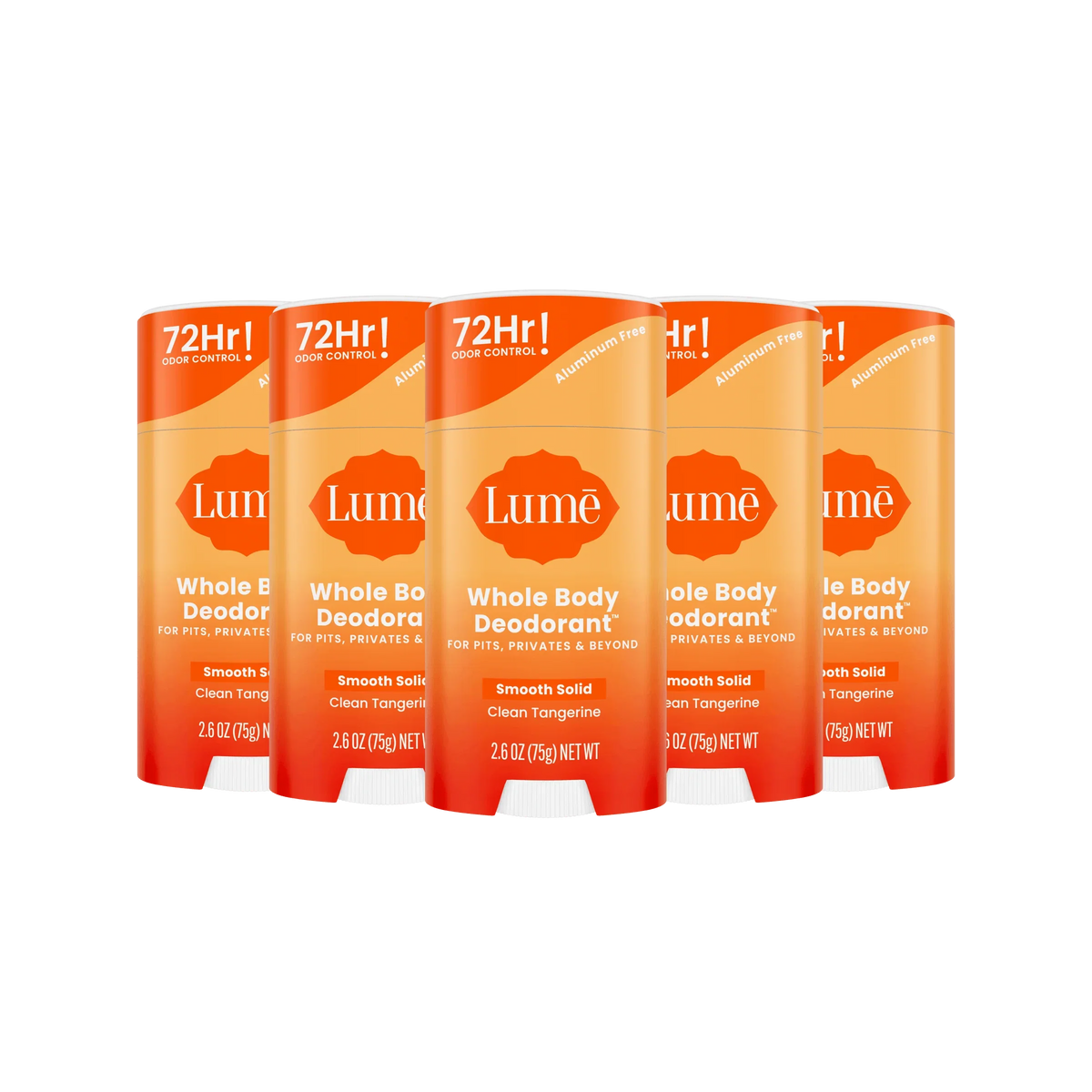 Clean Tangerine | Solid Stick Deodorant 5-Pack