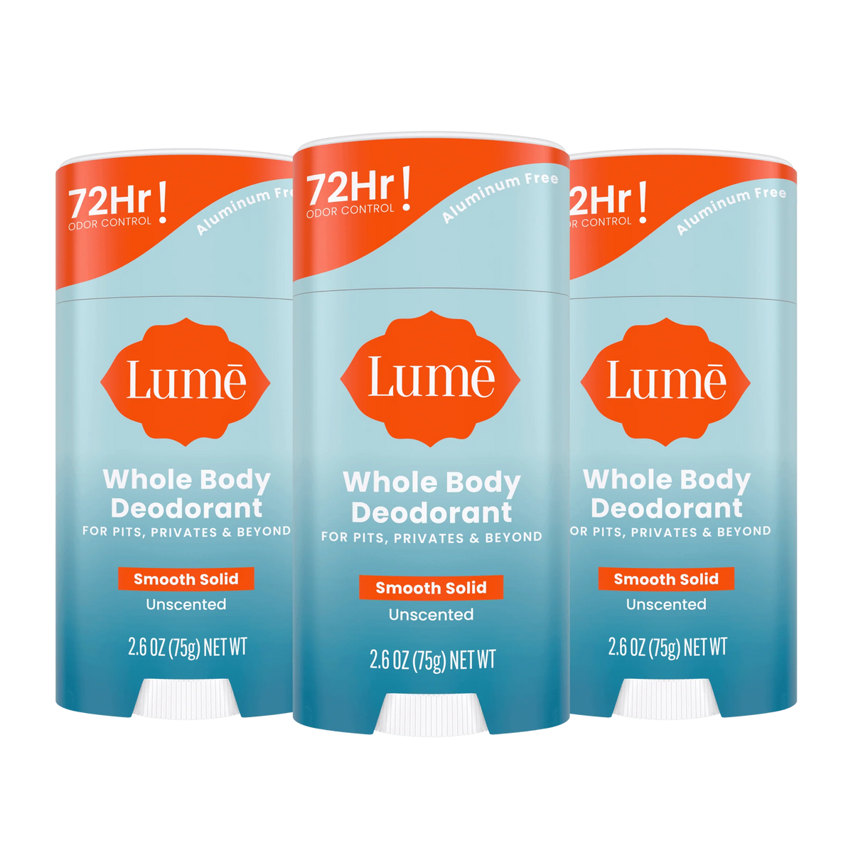 Unscented | Solid Stick Deodorant 3-Pack