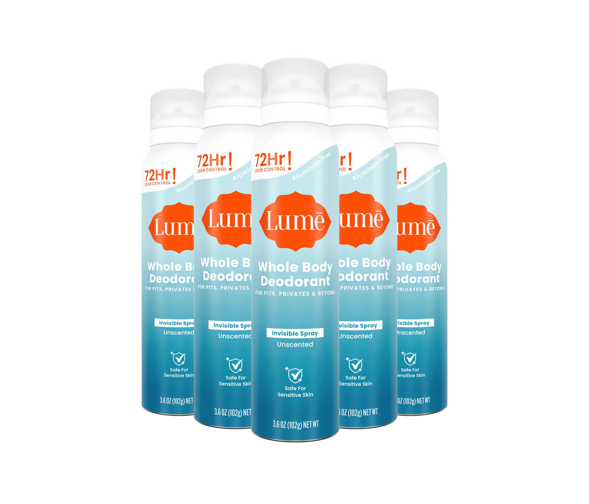 Unscented | Spray Deodorant 5-Pack