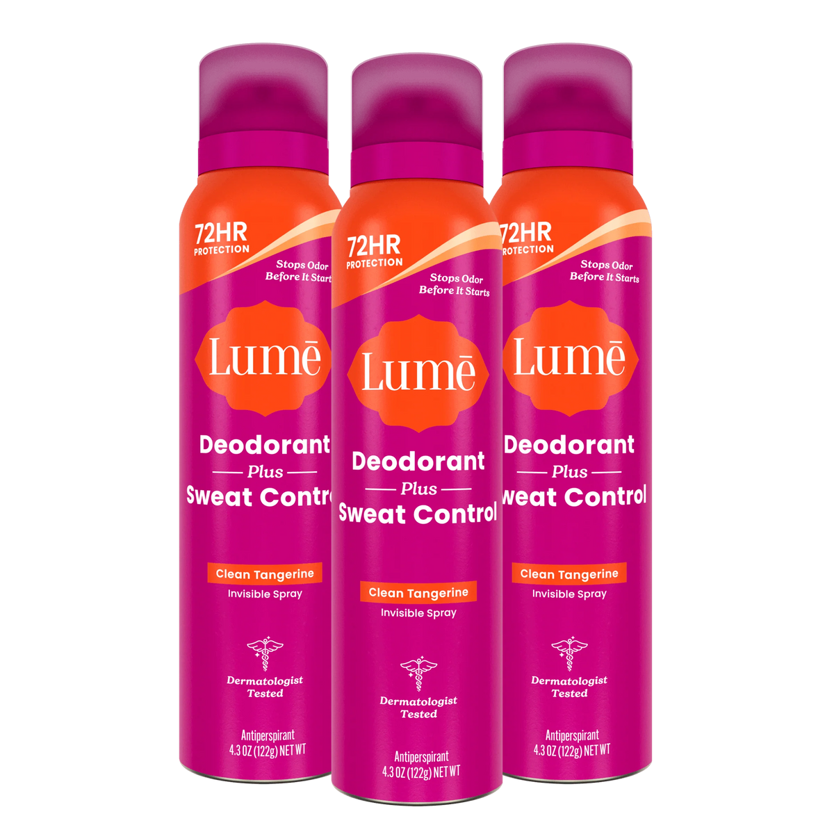 Clean Tangerine | Sweat Control Spray Deodorant 3-Pack