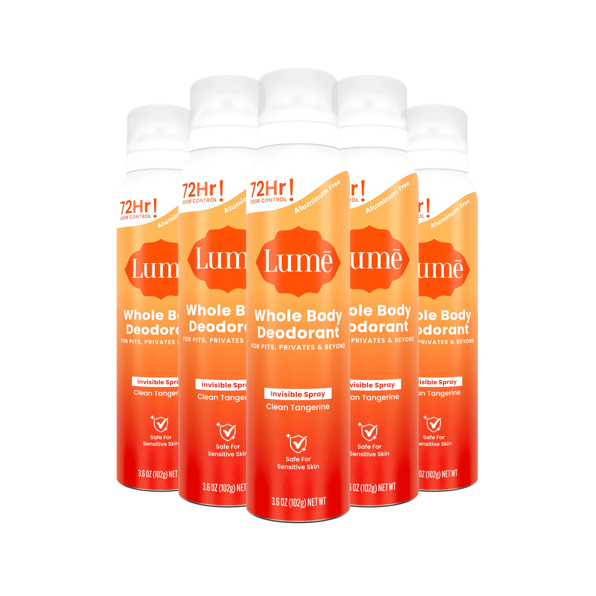 Clean Tangerine | Spray Deodorant 5-Pack