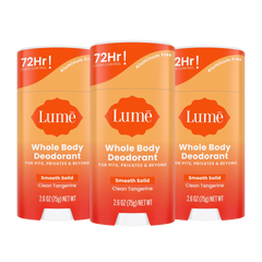Clean Tangerine | Solid Stick Deodorant 3-Pack