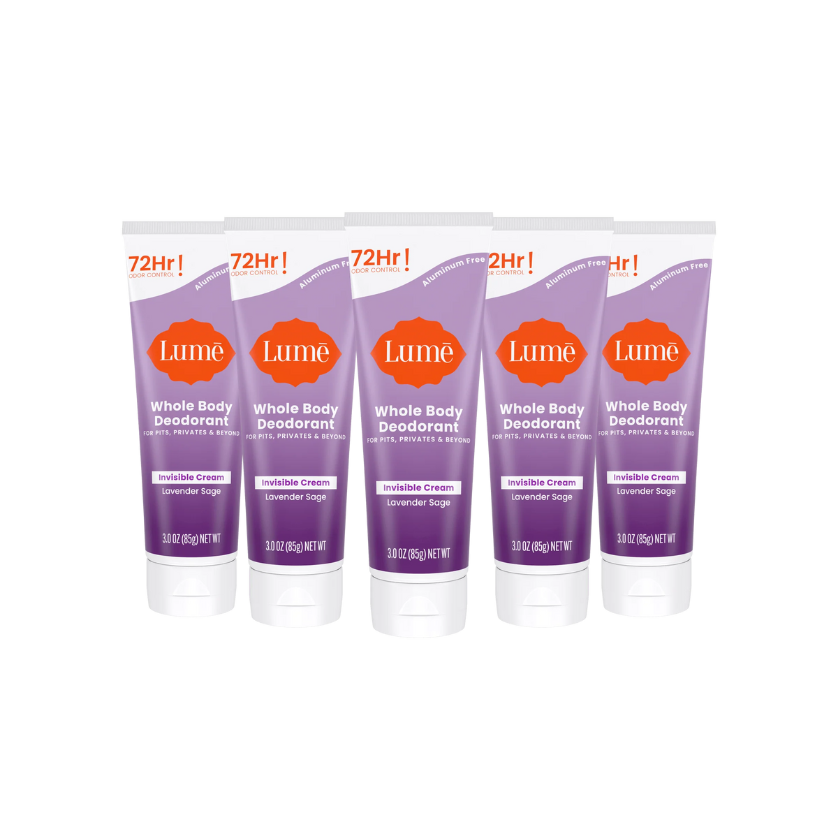 Lavender Sage | Cream Tube Deodorant 5-Pack