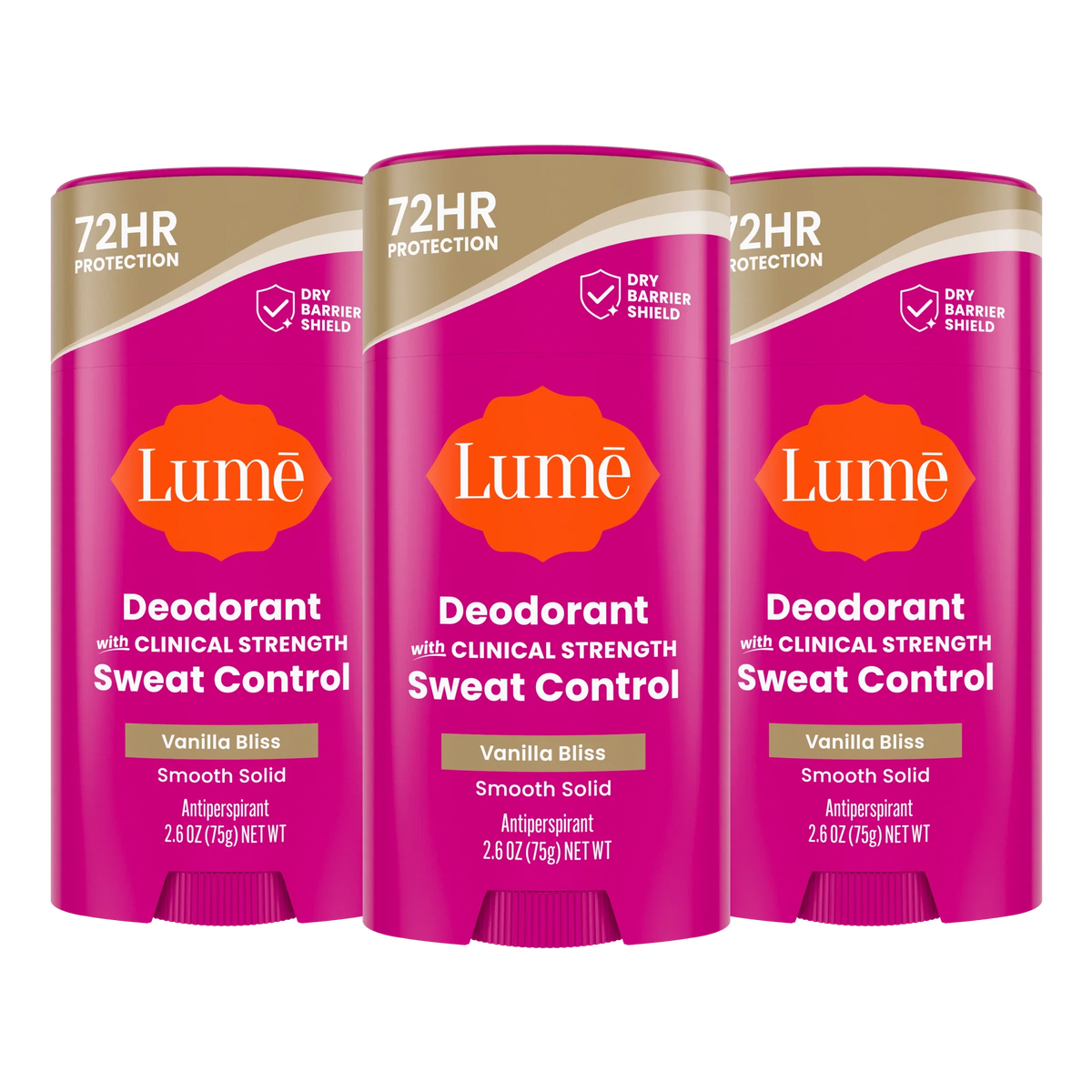Vanilla Bliss | Sweat Control Solid Deodorant 3-Pack