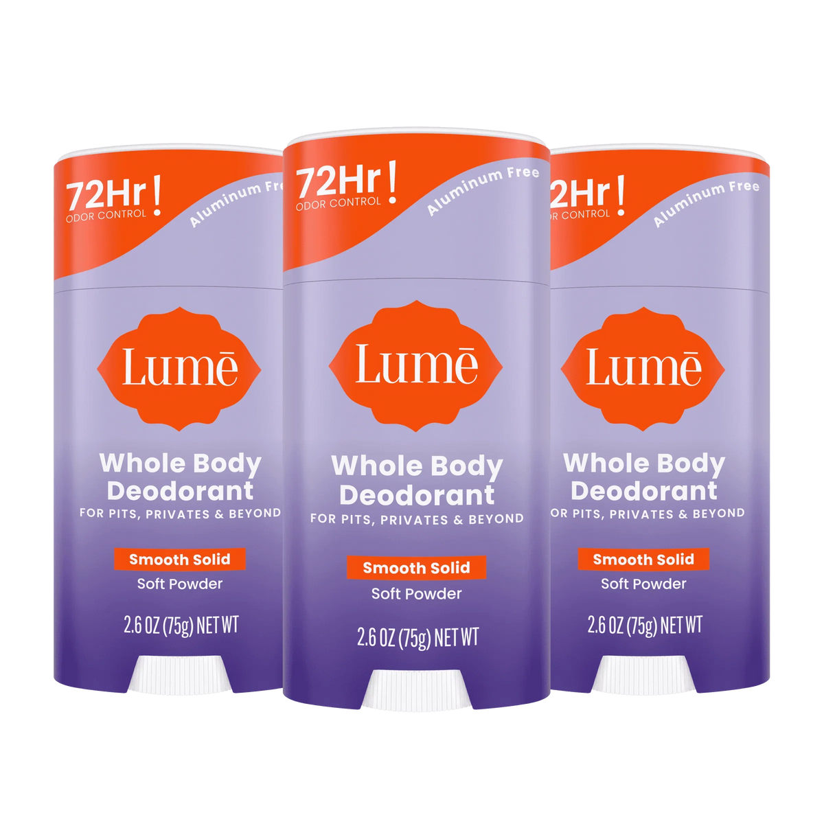 Soft Powder | Solid Stick Deodorant 3-Pack