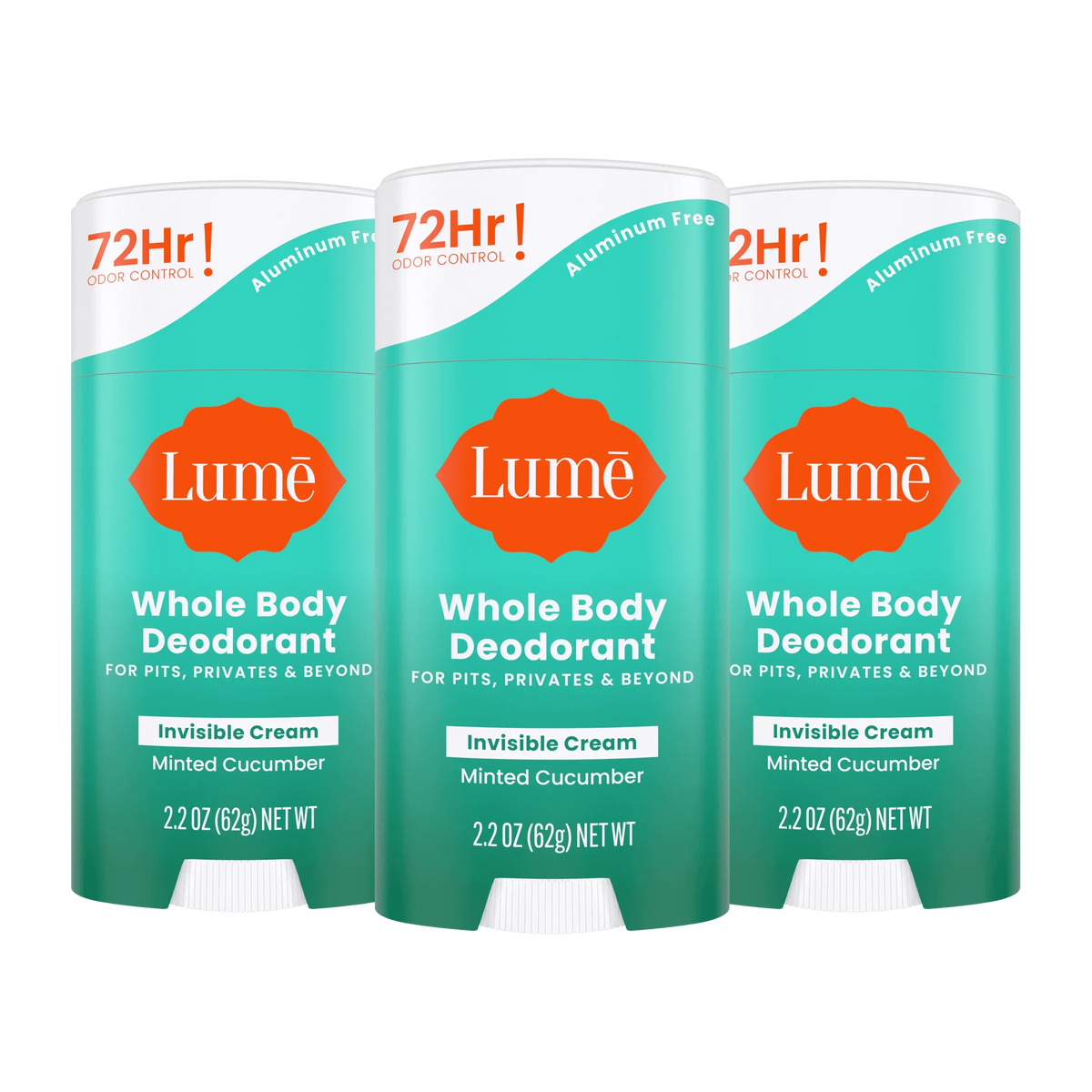 Minted Cucumber | Cream Stick Deodorant 3-Pack