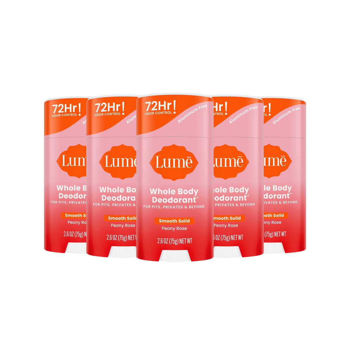 Peony Rose | Solid Stick Deodorant 5-Pack