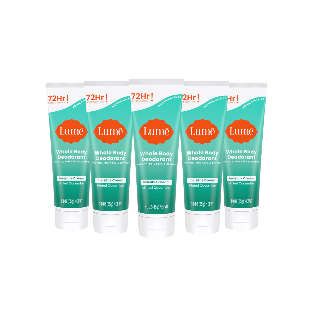 Minted Cucumber | Cream Tube Deodorant 5-Pack