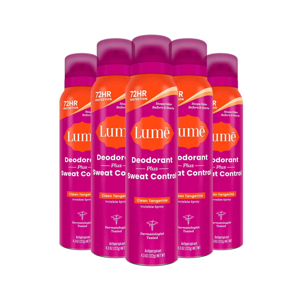 Clean Tangerine | Sweat Control Spray Deodorant 5-Pack