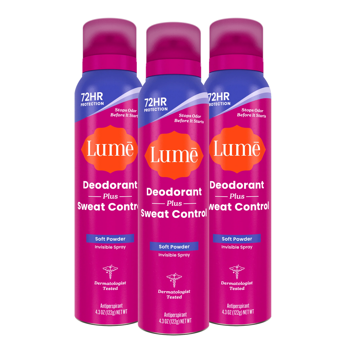 Soft Powder | Sweat Control Spray Deodorant 3-Pack