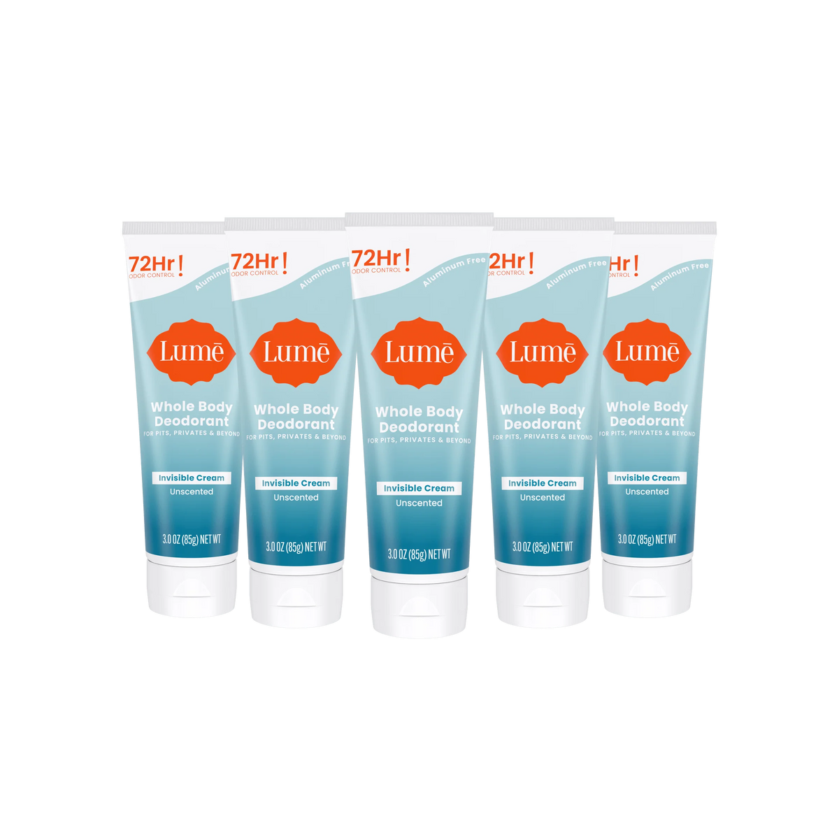 Unscented | Cream Tube Deodorant 5-Pack