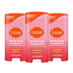 Peony Rose | Solid Stick Deodorant 3-Pack