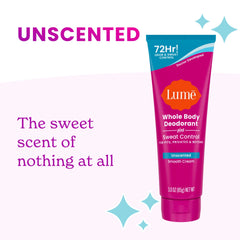 Unscented | Cream Tube Deodorant | + Sweat Control