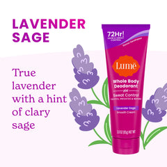 Lavender Sage | Cream Deodorant + Sweat Control 3-Pack