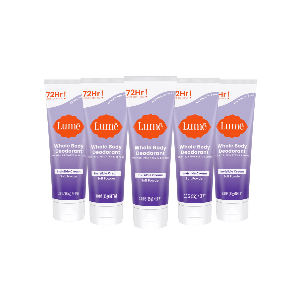 Soft Powder | Cream Tube Deodorant 5-Pack