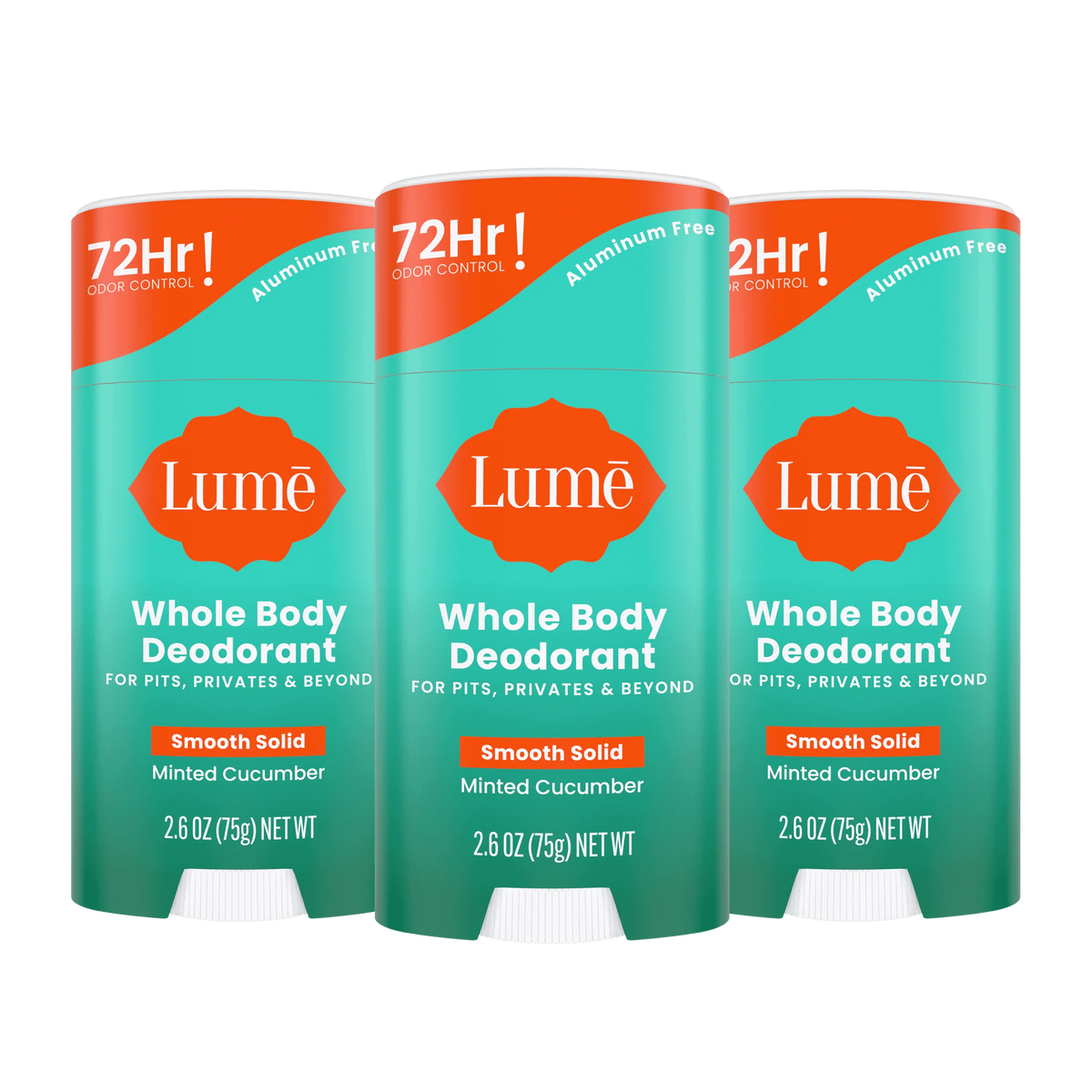 Minted Cucumber | Solid Stick Deodorant 3-Pack