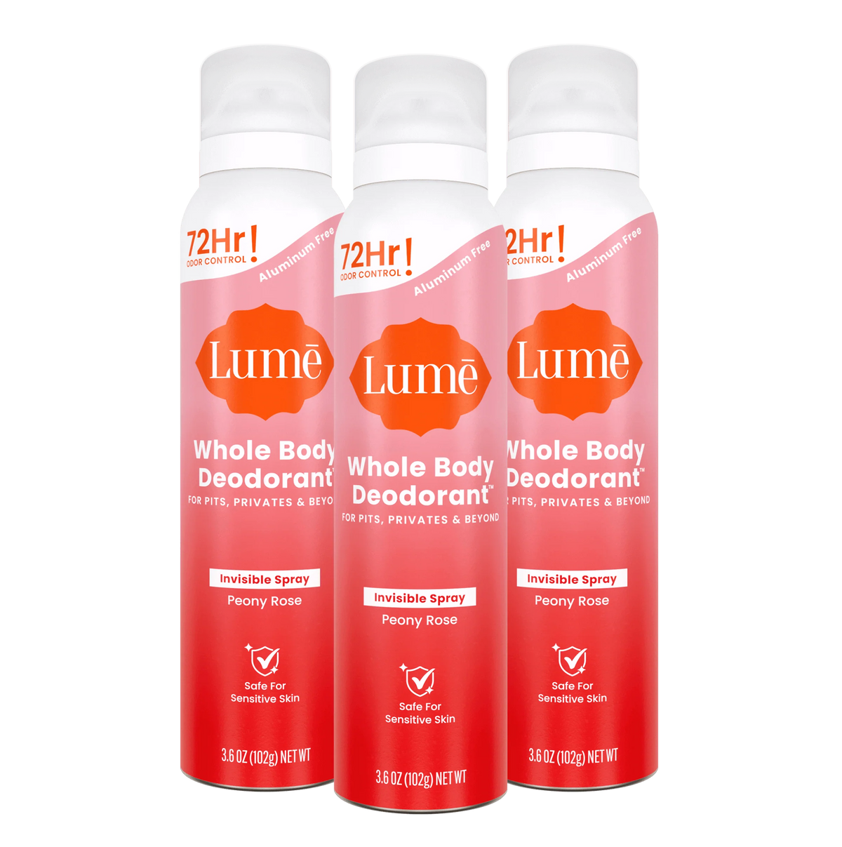 Peony Rose | Spray Deodorant 3-Pack