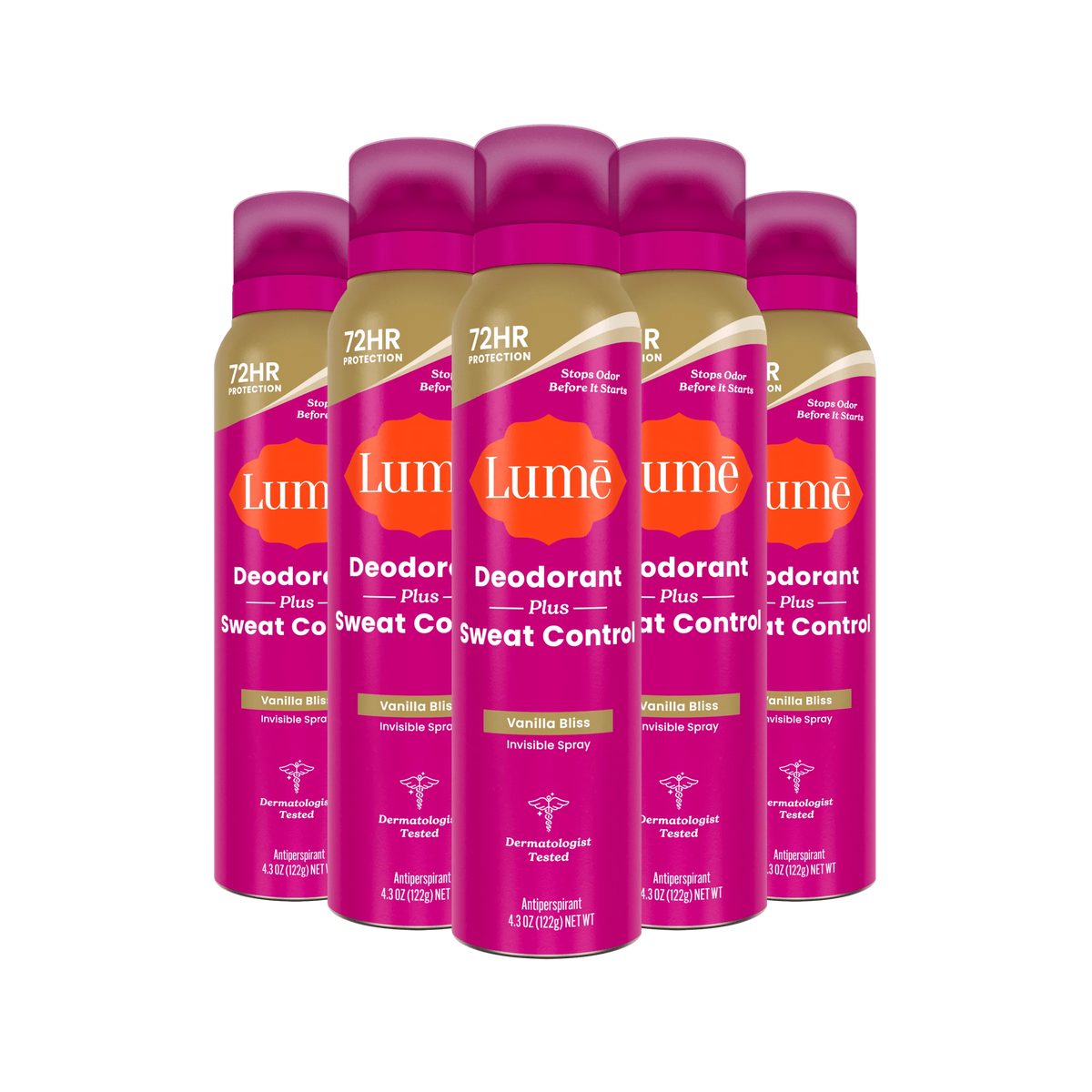 Vanilla Bliss | Sweat Control Spray Deodorant 5-Pack