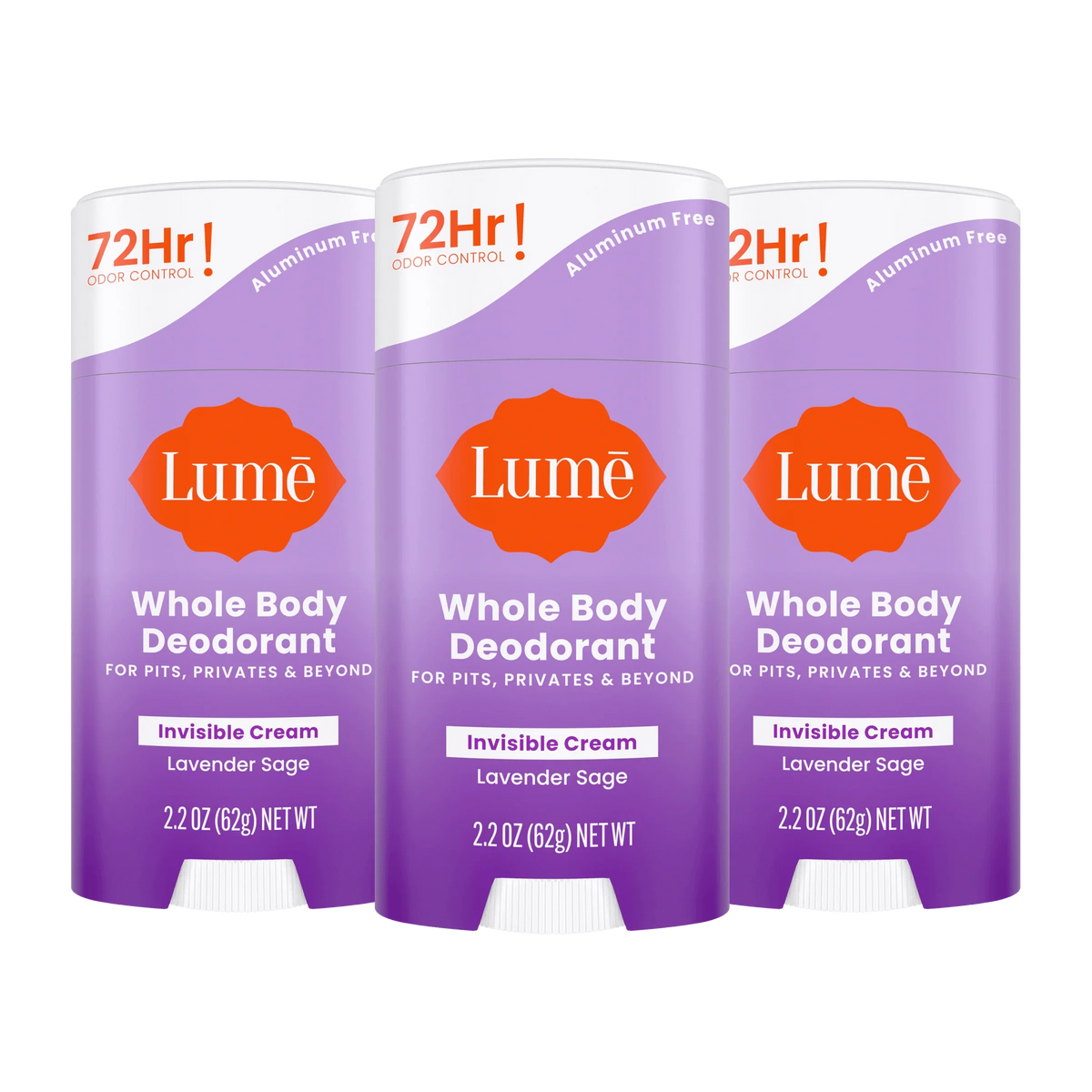 Lavender Sage | Cream Stick Deodorant 3-Pack