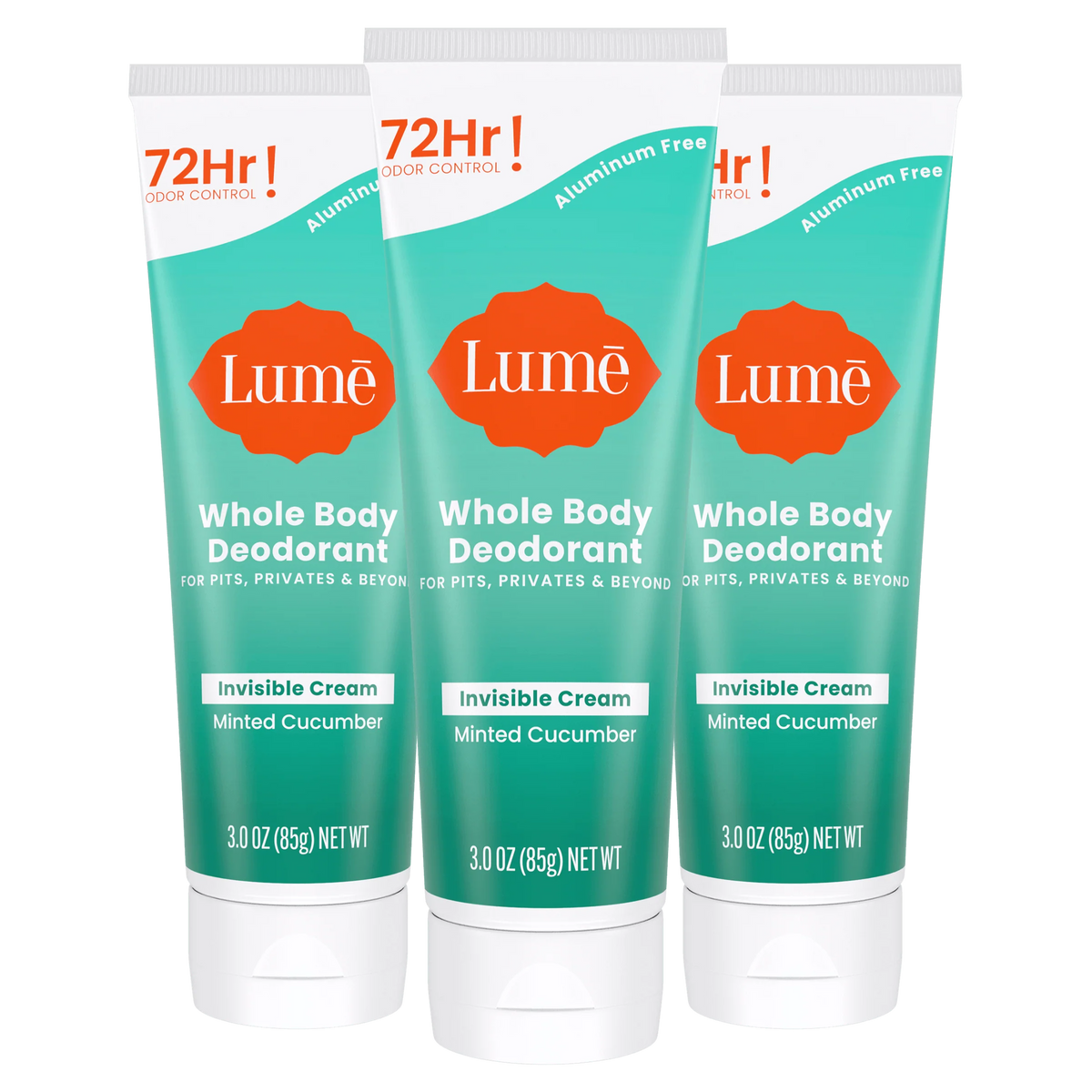 Minted Cucumber | Cream Tube Deodorant 3-Pack
