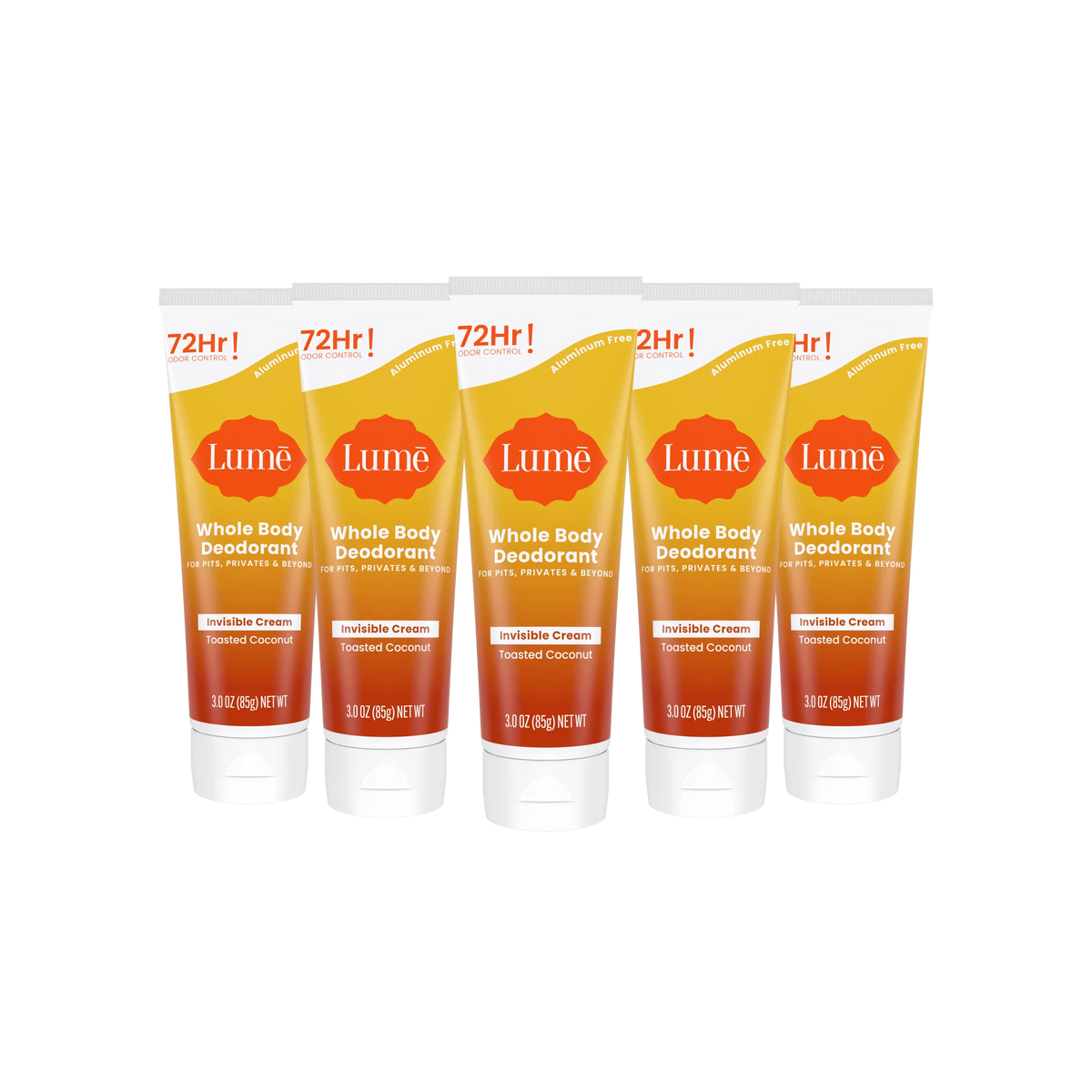 Toasted Coconut | Cream Tube Deodorant 5-Pack