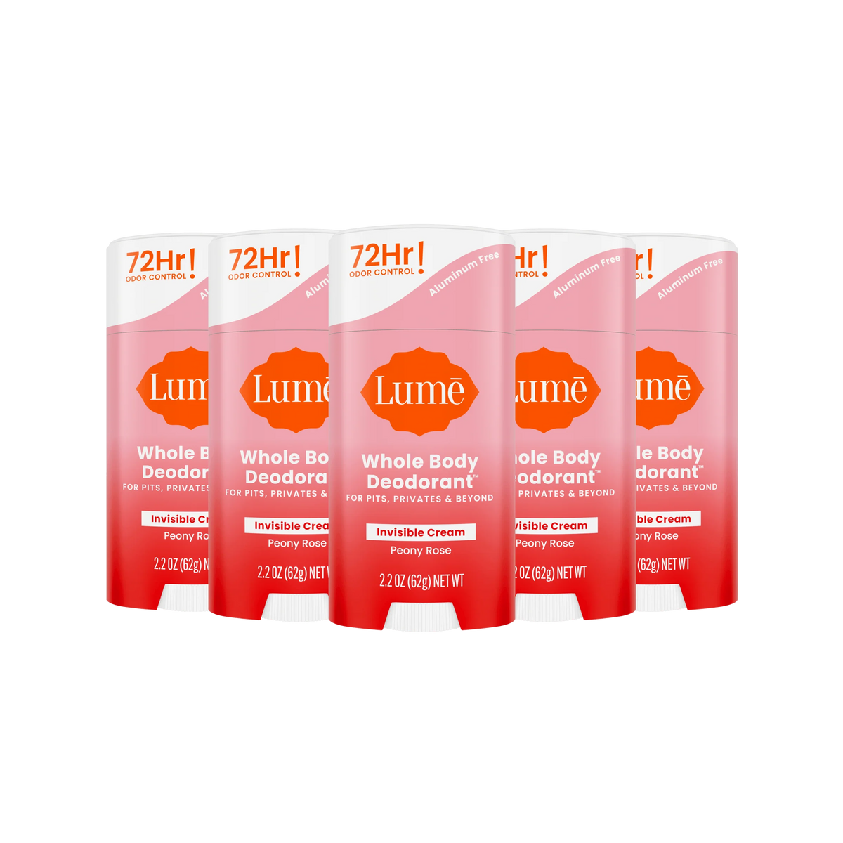 Peony Rose | Cream Stick Deodorant 5-Pack