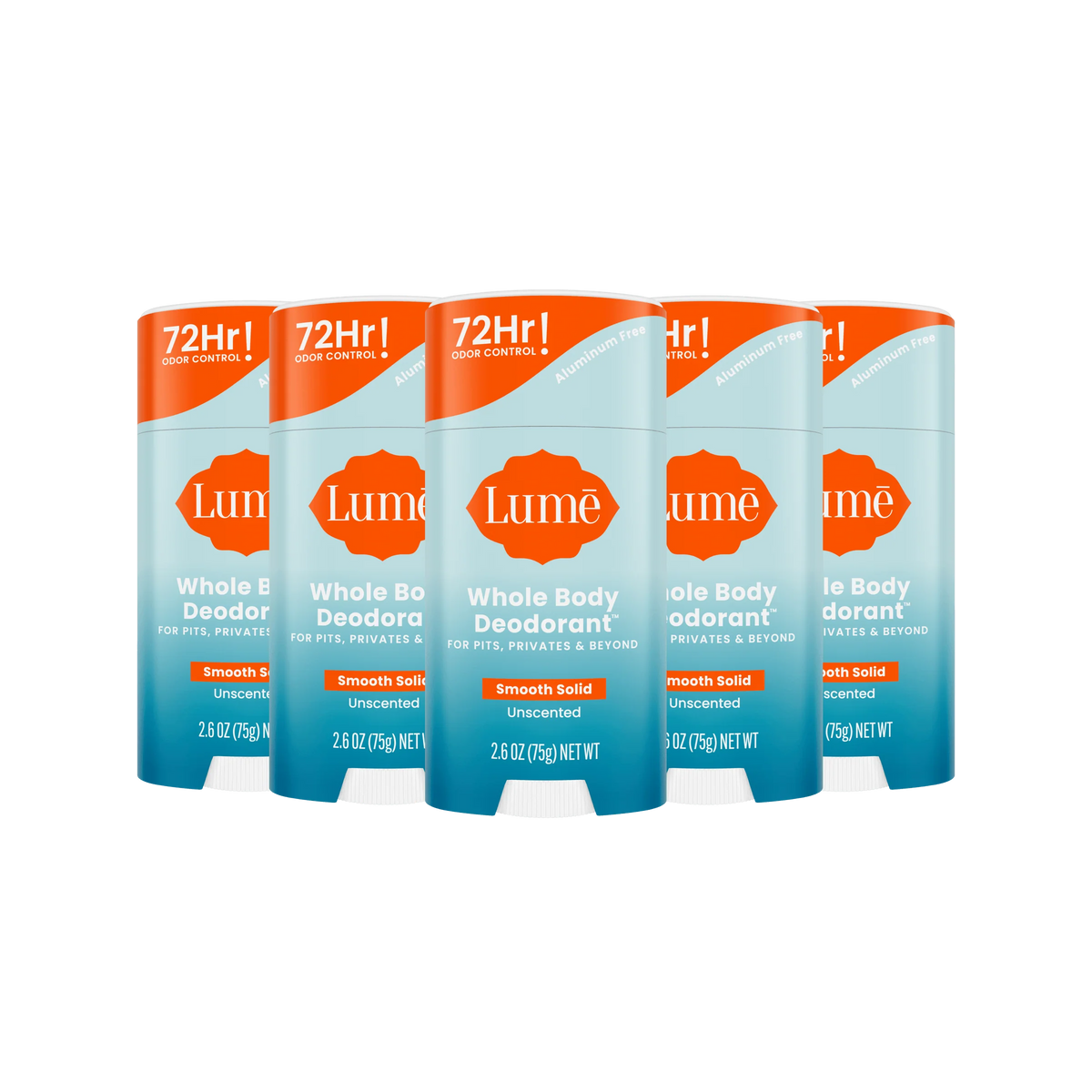 Unscented | Solid Stick Deodorant 5-Pack