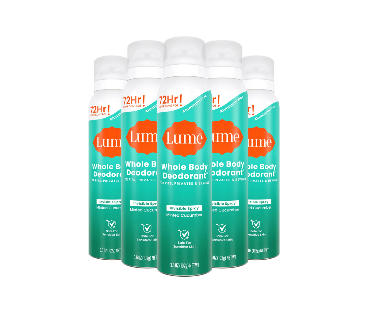 Minted Cucumber | Spray Deodorant 5-Pack