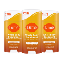 Toasted Coconut | Cream Stick Deodorant 3-Pack