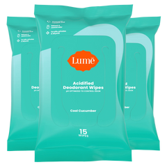Cool Cucumber 15ct Wipes | Deodorant Wipes 3-Pack