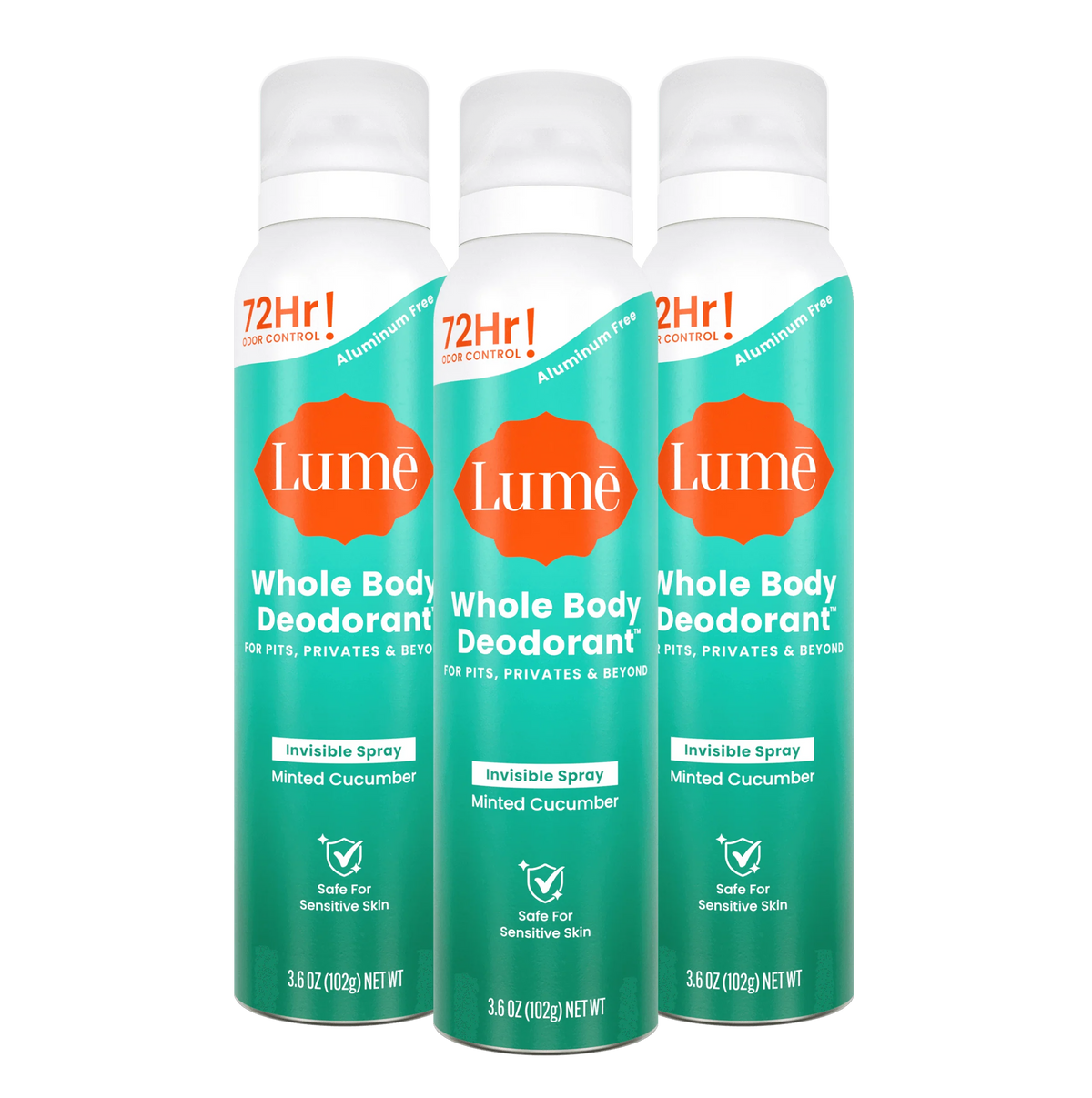 Minted Cucumber | Spray Deodorant 3-Pack