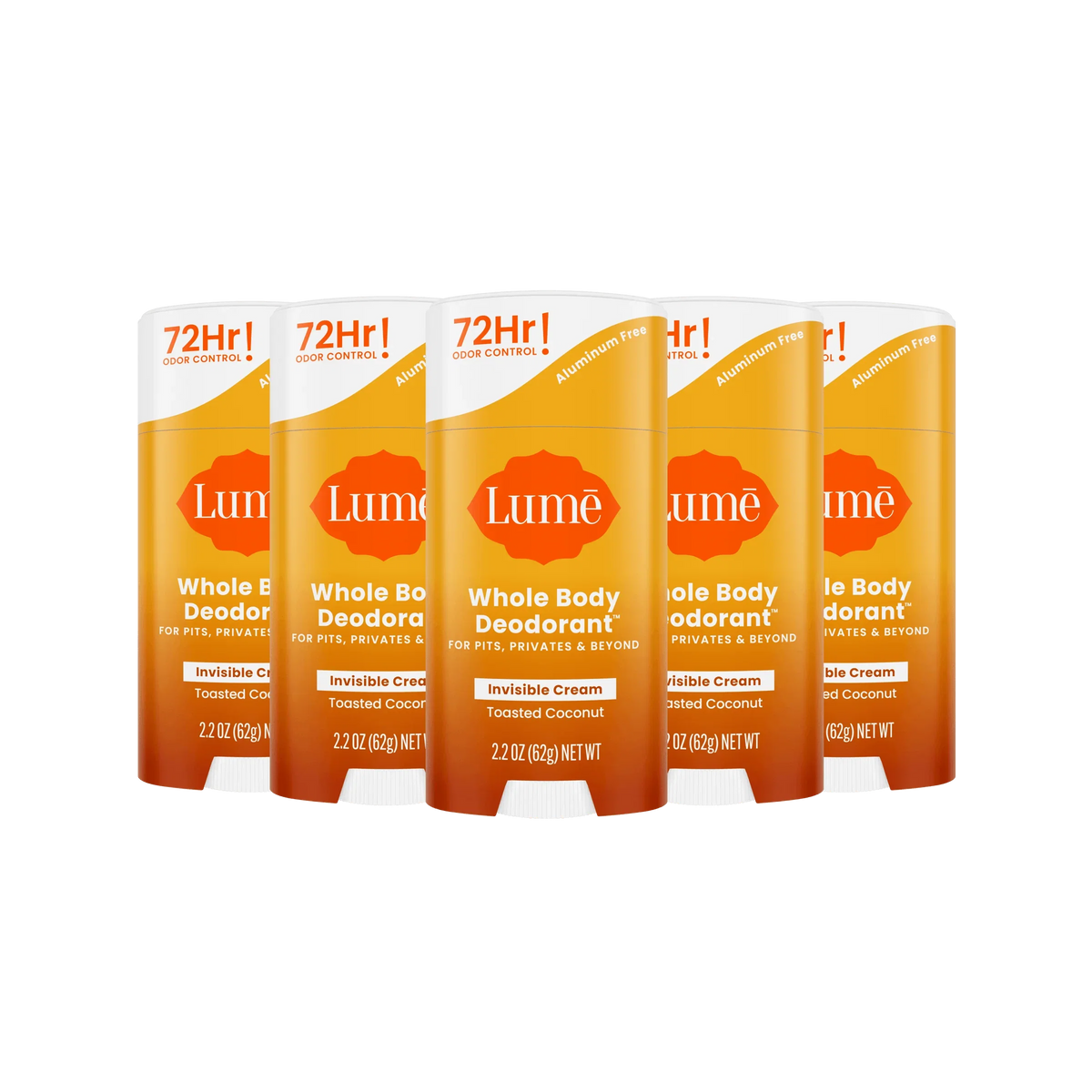 Toasted Coconut | Cream Stick Deodorant 5-Pack