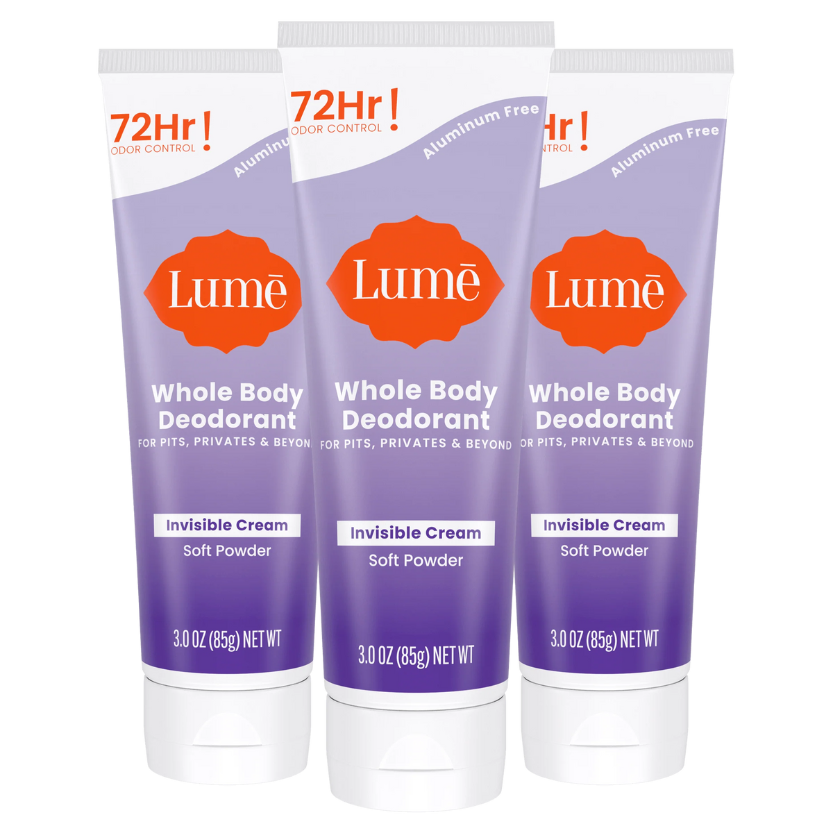 Soft Powder | Cream Tube Deodorant 3-Pack