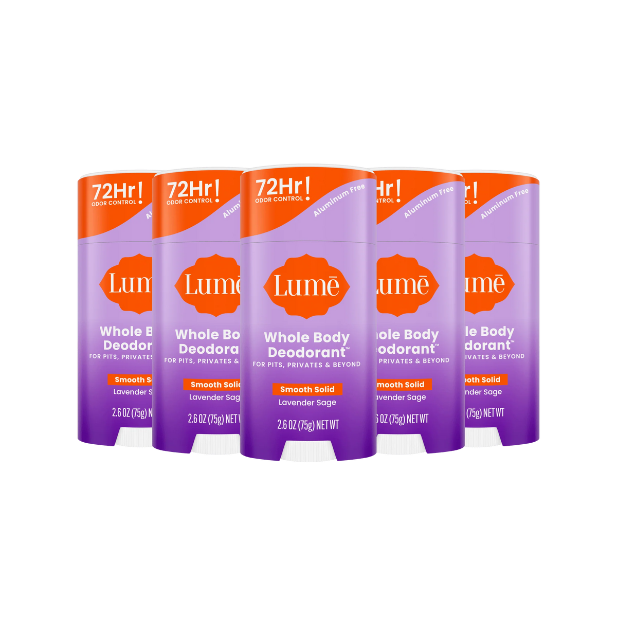 Lavender Sage | Solid Stick Deodorant 5-Pack