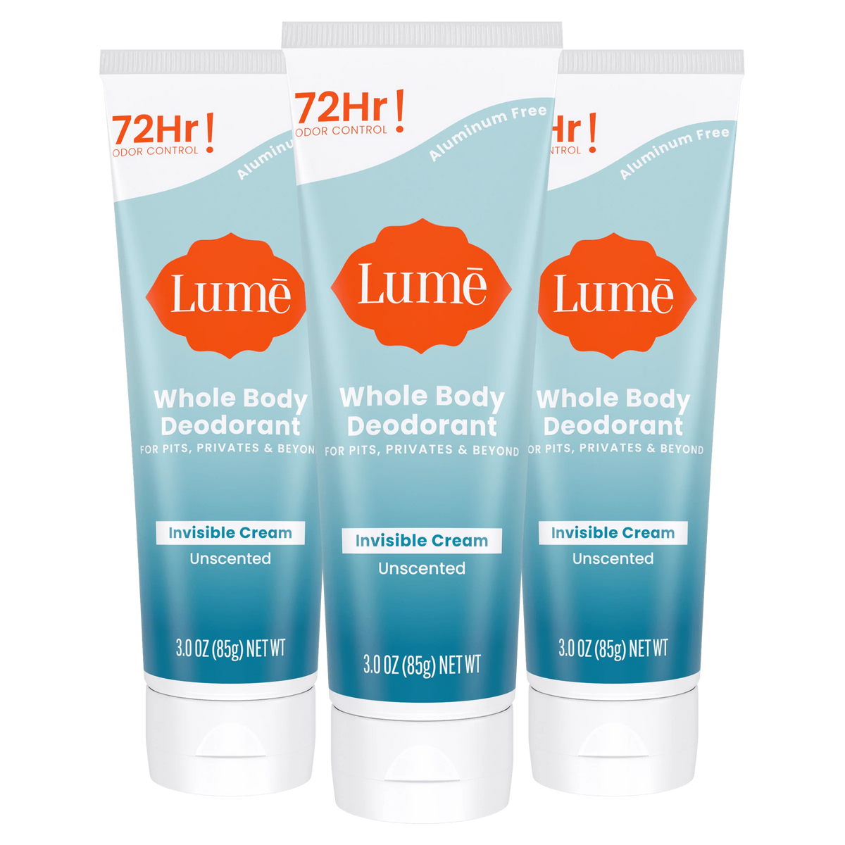 Unscented | Cream Tube Deodorant 3-Pack