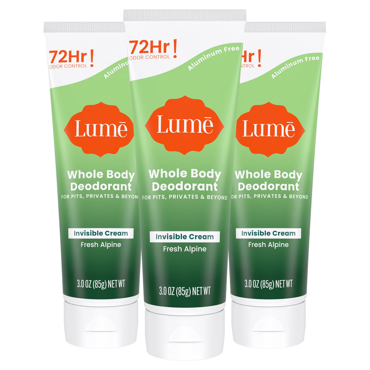 Fresh Alpine | Cream Tube Deodorant 3-Pack