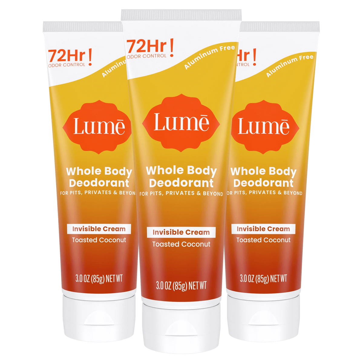 Toasted Coconut | Cream Tube Deodorant 3-Pack