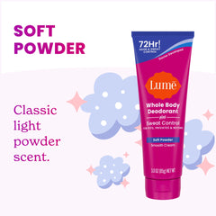 Soft Powder | Cream Deodorant + Sweat Control 3-Pack