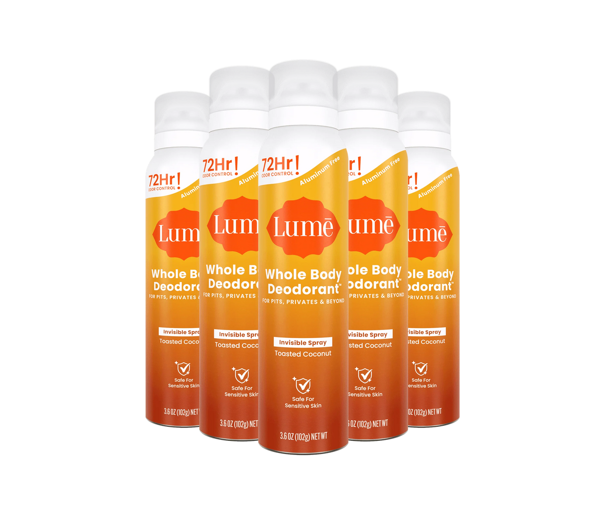 Toasted Coconut | Spray Deodorant 5-Pack