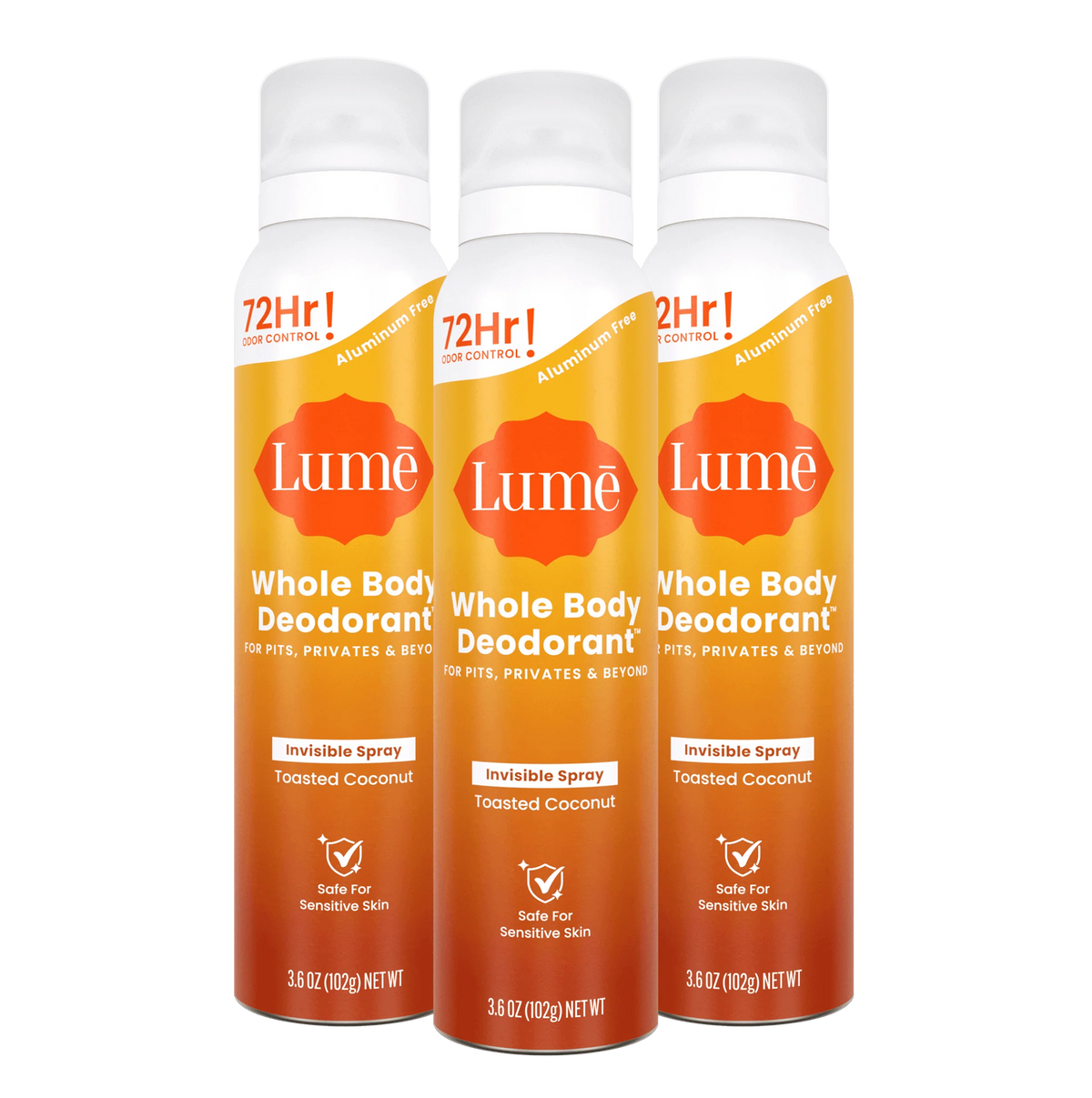 Toasted Coconut | Spray Deodorant 3-Pack