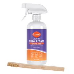 Laundry Stink Eraser | Pretreat Spray + Scrub Brush 2-Pack